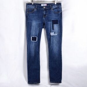 CAbi Jeans Boyfriend Slim Patchwork Bohemian Denim Women's Sz.4
